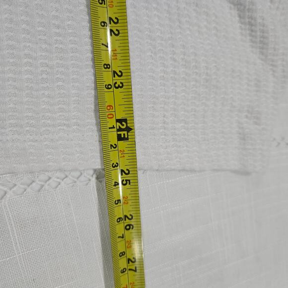 Alembika Knit White Top Shirt Silver Sueded Perforated Detail Lagenlook US 10-12 - Picture 7 of 7